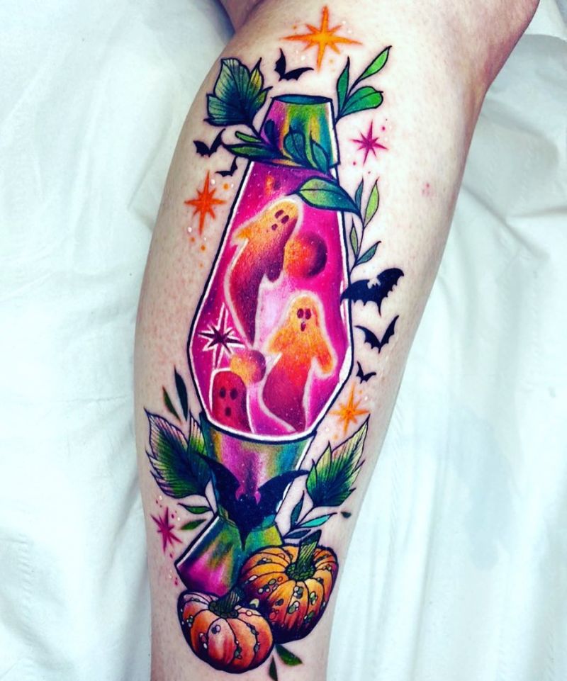 30 Pretty Lava Lamp Tattoos For Your Inspiration