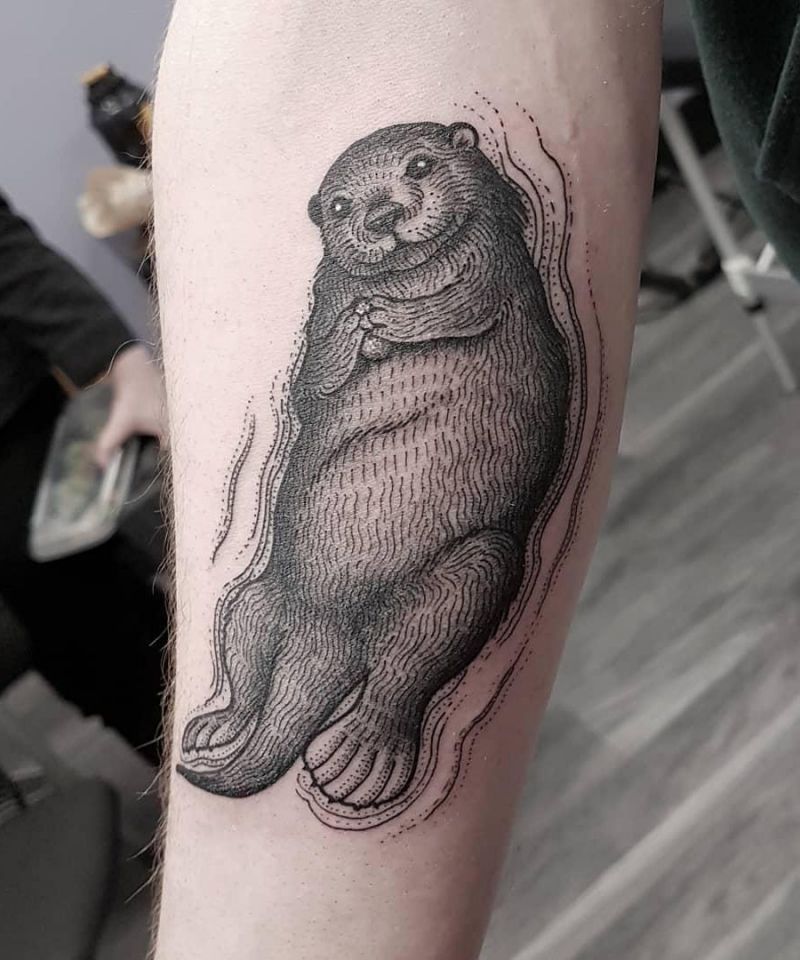 30 Cute Sea Otter Tattoos You Must Love