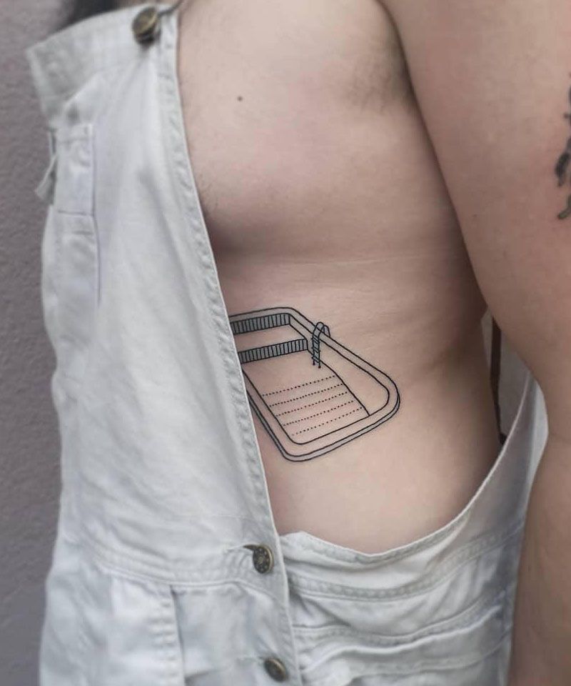 30 Pretty Swimming Pool Tattoos You Can Copy