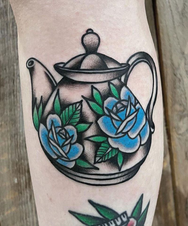 30 Pretty Teapot Tattoos For Your Inspiration