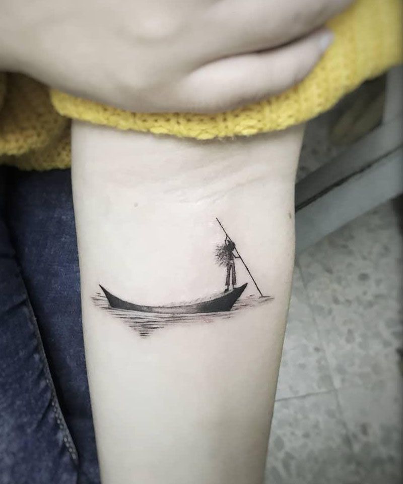 30 Unique Canoe Tattoos You Will Love