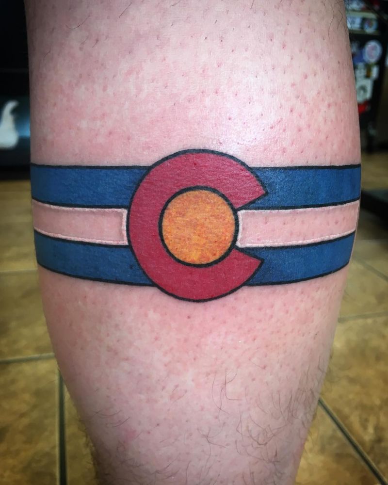 30 Pretty Colorado Flag Tattoos You Will Love