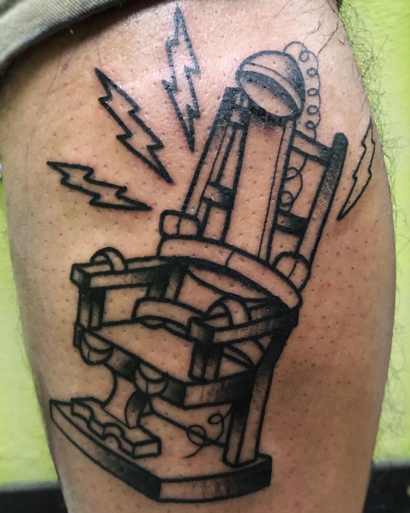 30 Unique Electric Chair Tattoos For Your Inspiration