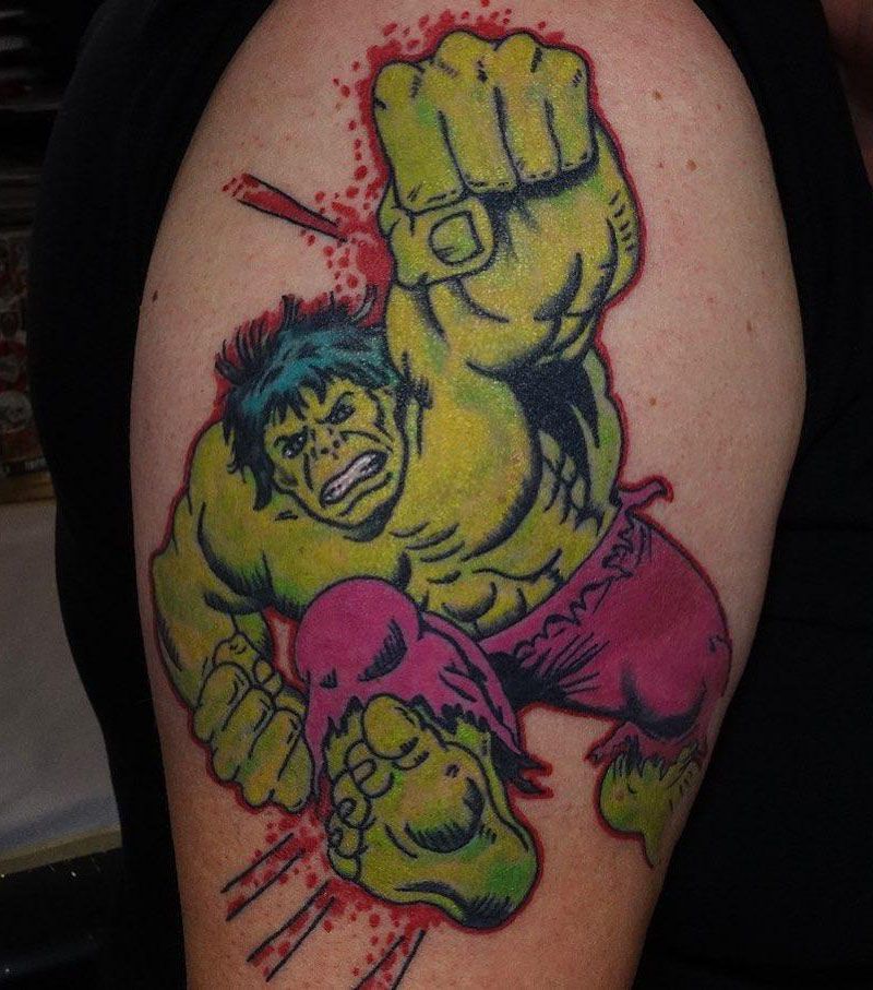 30 Unique Hulk Tattoos Give You Courage