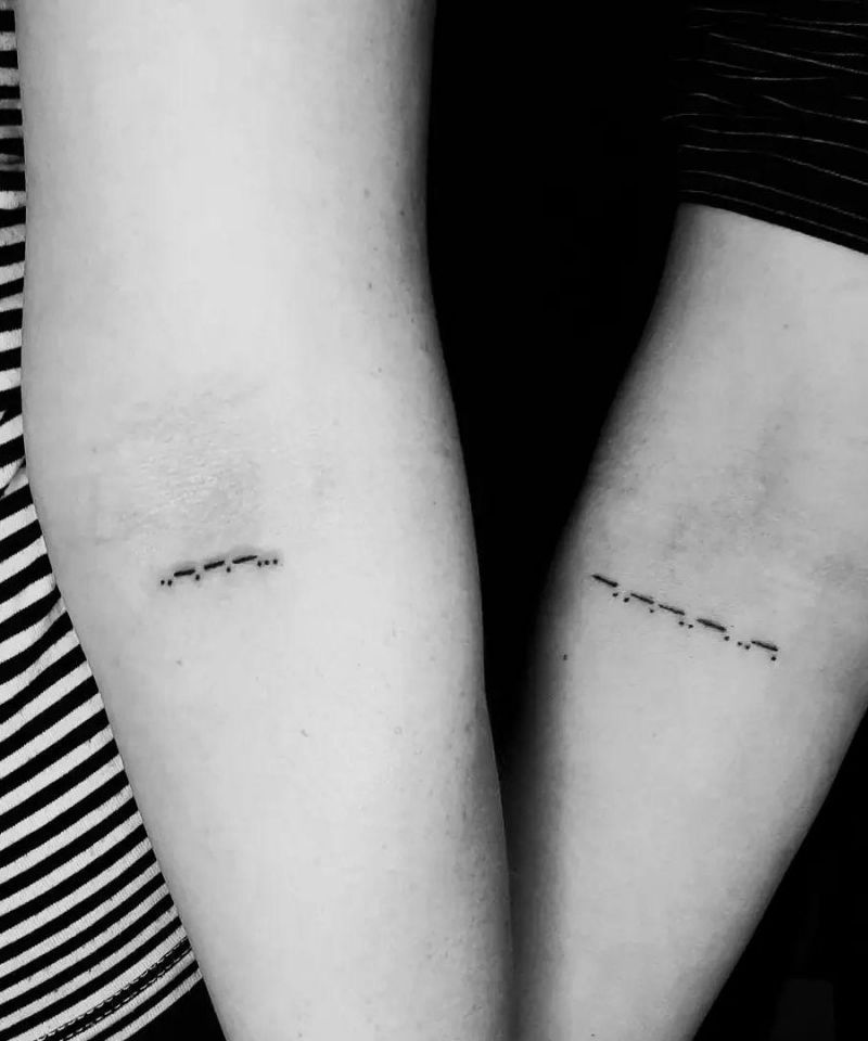 30 Pretty Morse Code Tattoos to Inspire You