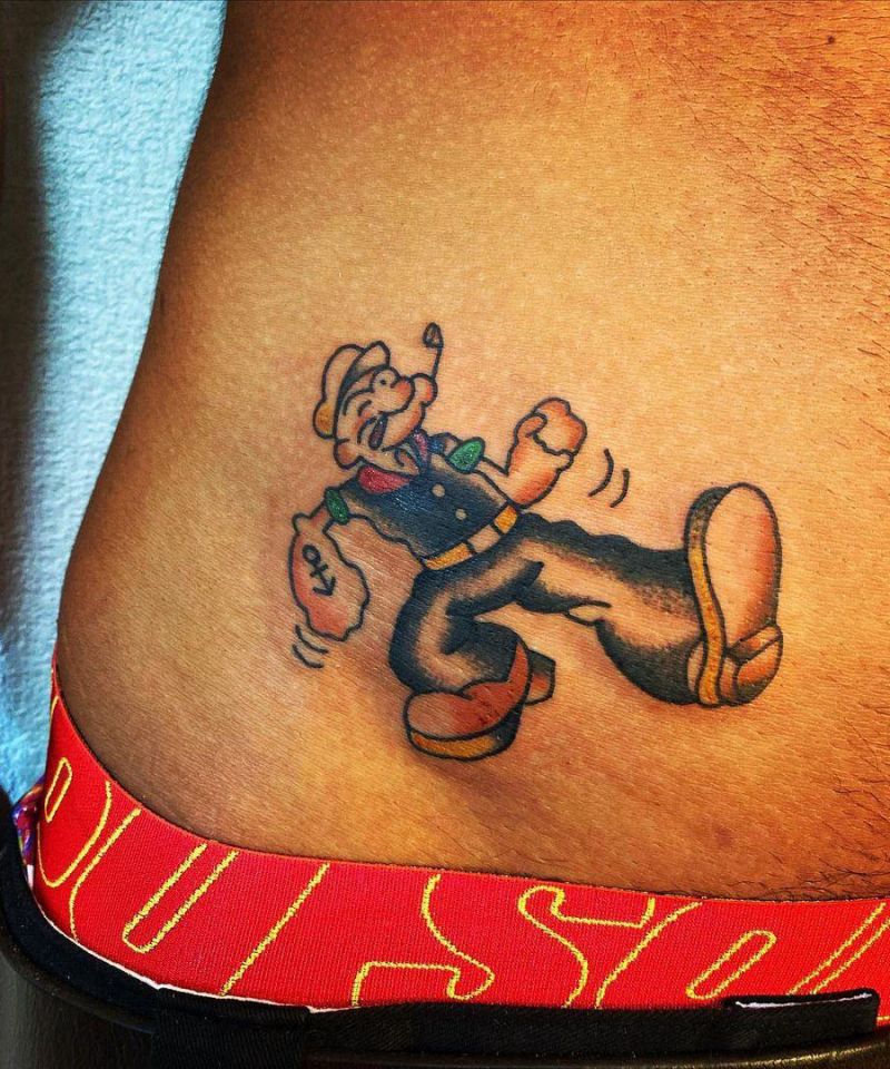 30 Unique Popeye Tattoos to Inspire You