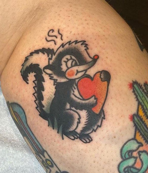 30 Cute Skunk Tattoos You Will Love