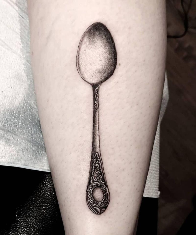 30 Pretty Spoon Tattoos For Your Inspiration