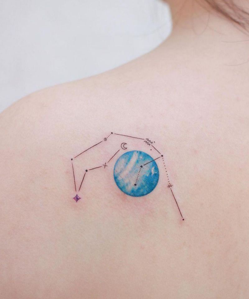 30 Pretty Uranus Tattoos You Will Love