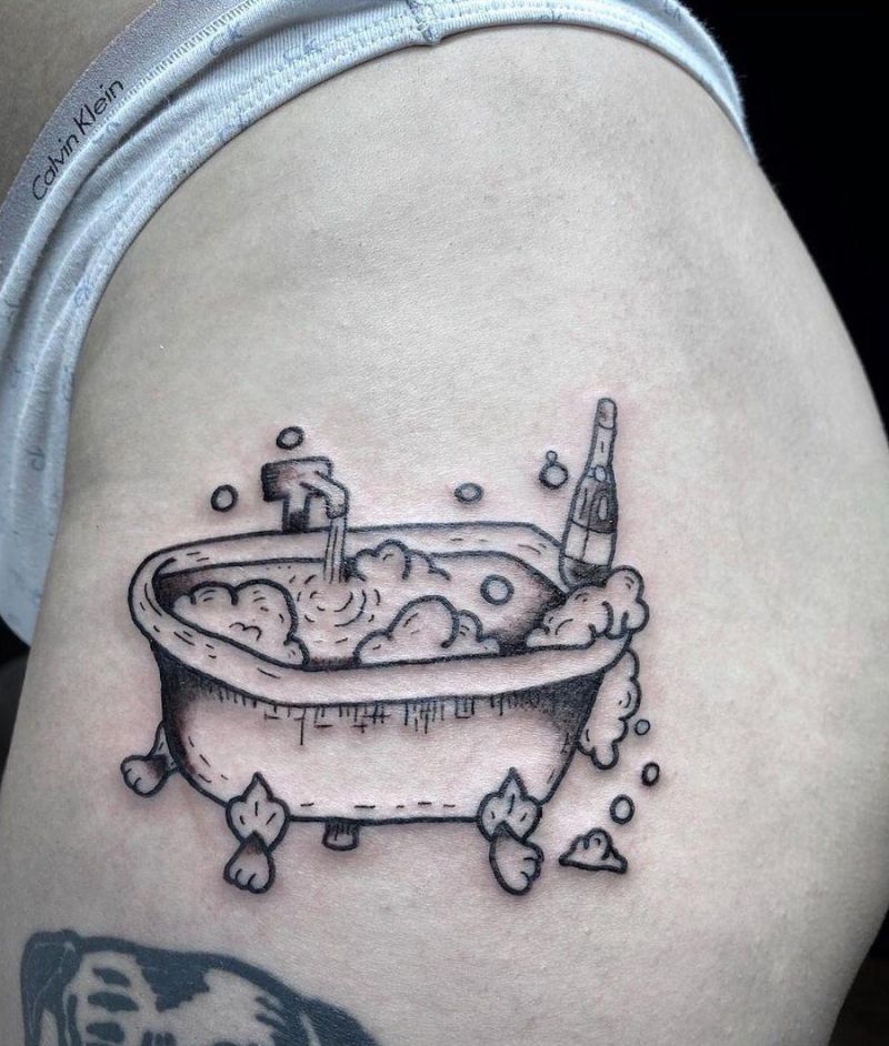 30 Unique Bathtub Tattoos You Must Love