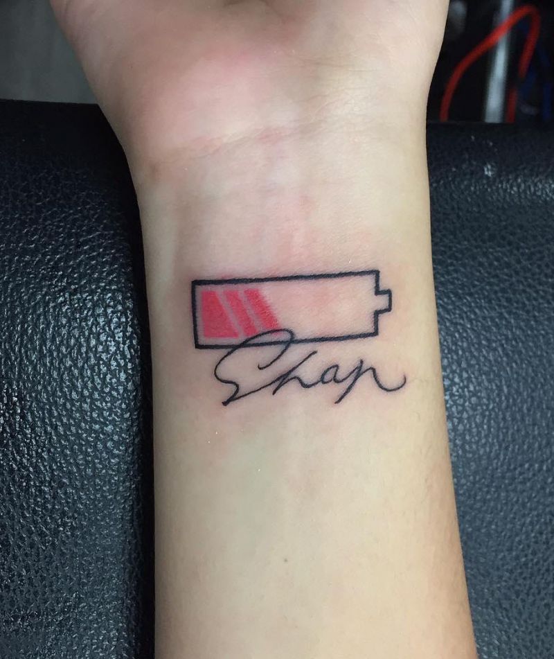 30 Unique Battery Tattoos You Must Love