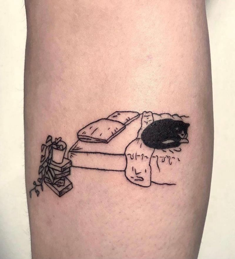 30 Unique Bed Tattoos You Can Copy