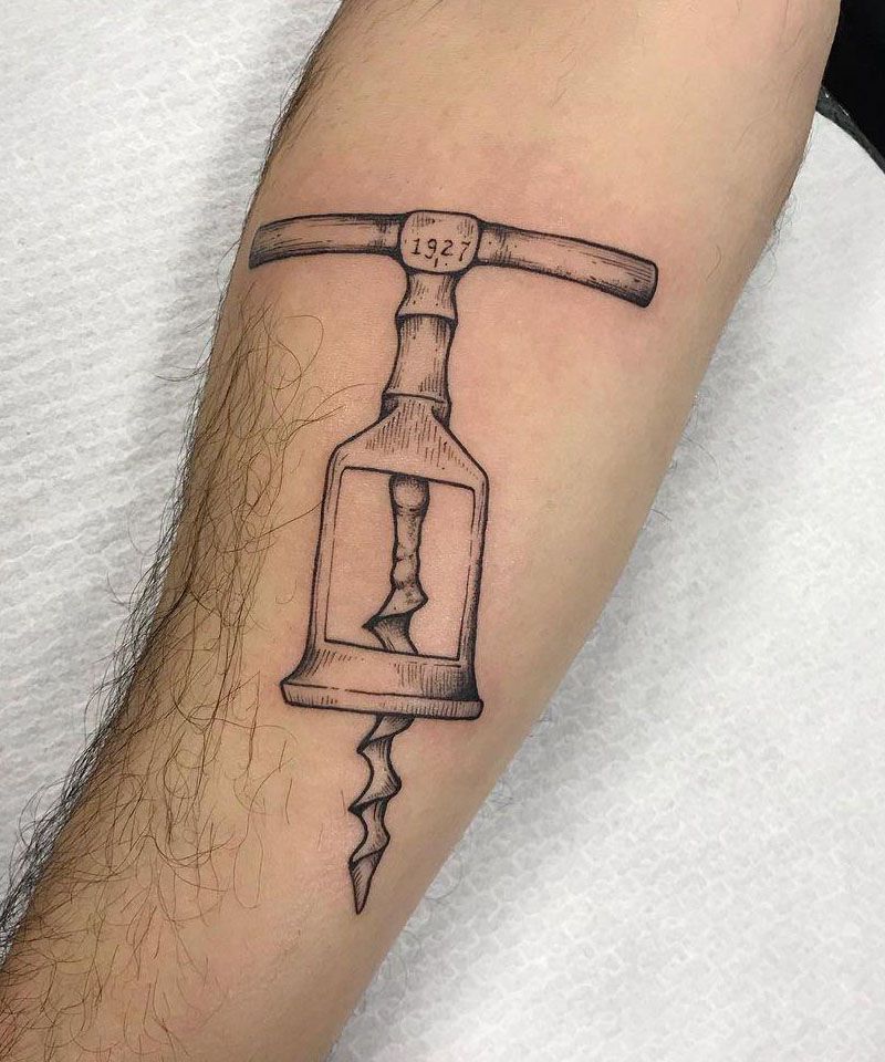 30 Unique Corkscrew Tattoos You Must Try