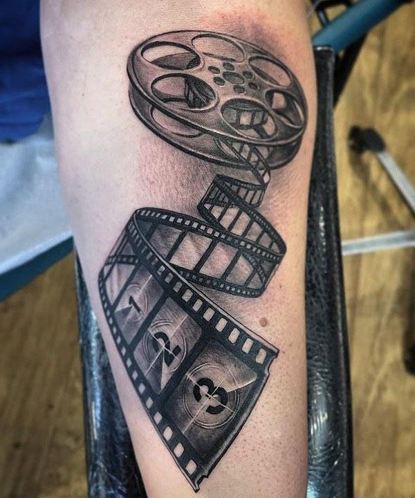 30 Exciting Film Reel Tattoos For Your Inspiration Style VP Page 30