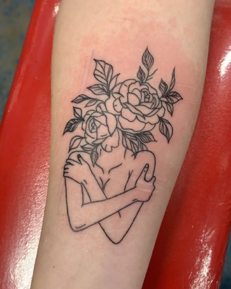 30 Pretty Flower Girl Tattoos You Can Copy