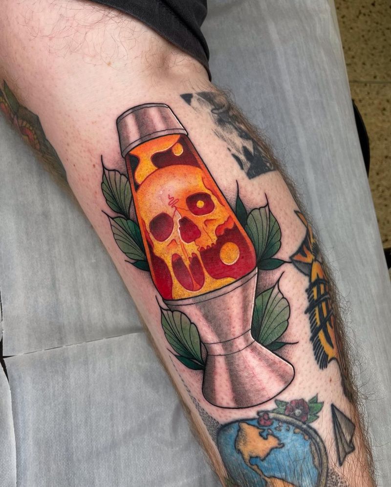 30 Pretty Lava Lamp Tattoos For Your Inspiration