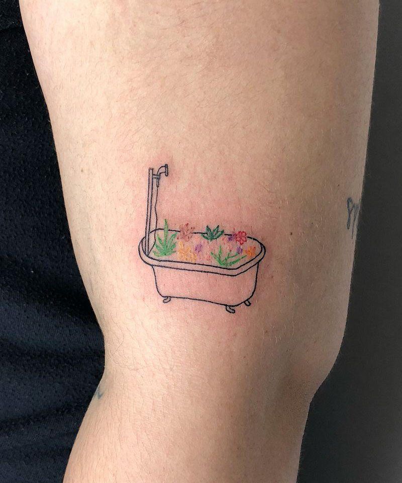 30 Unique Bathtub Tattoos You Must Love