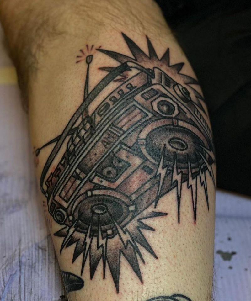 30 Pretty Boombox Tattoos You Can Copy