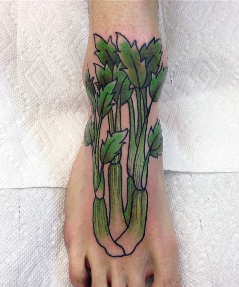 10 Pretty Celery Tattoos You Can Copy