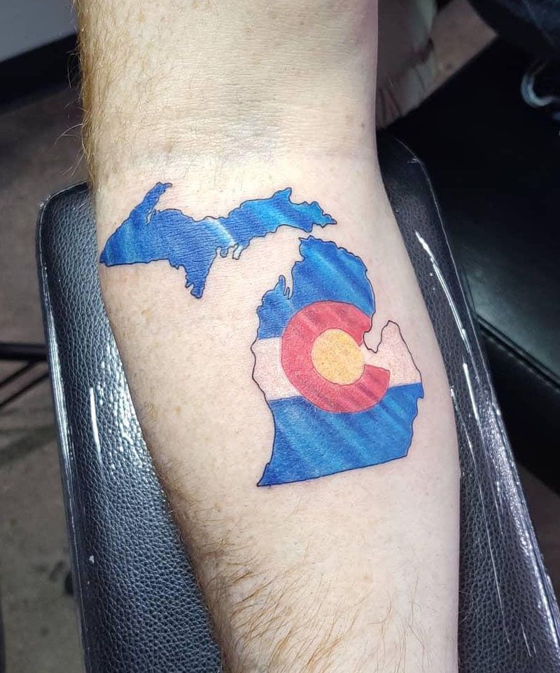 30 Pretty Colorado Flag Tattoos You Will Love