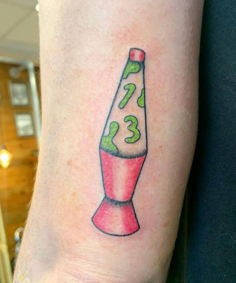 30 Pretty Lava Lamp Tattoos For Your Inspiration