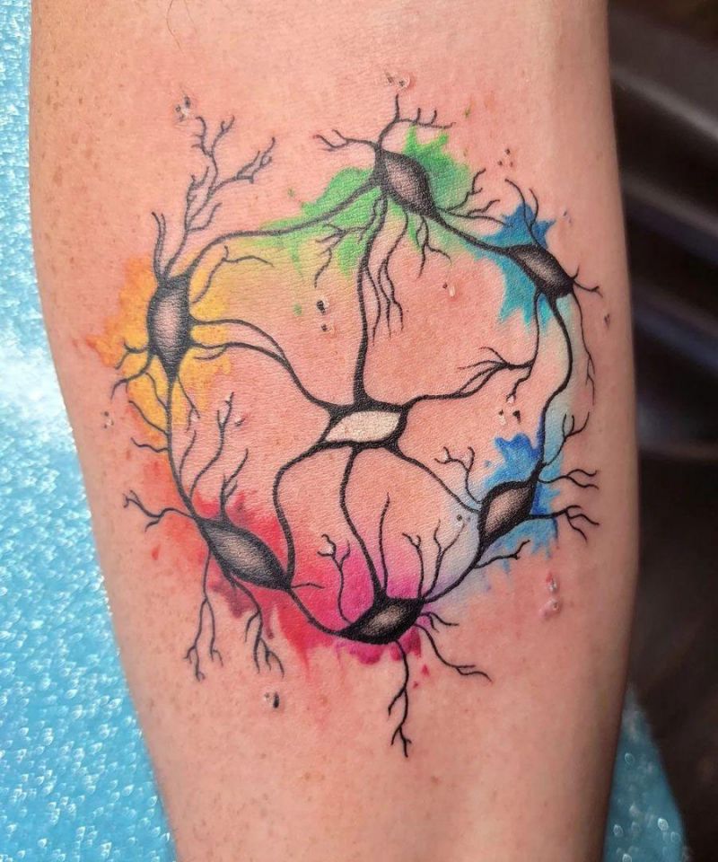 30 Unique Neuron Tattoos You Can Copy