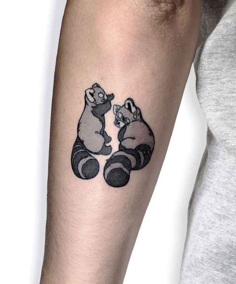 30 Cute Red Panda Tattoos You Must Love