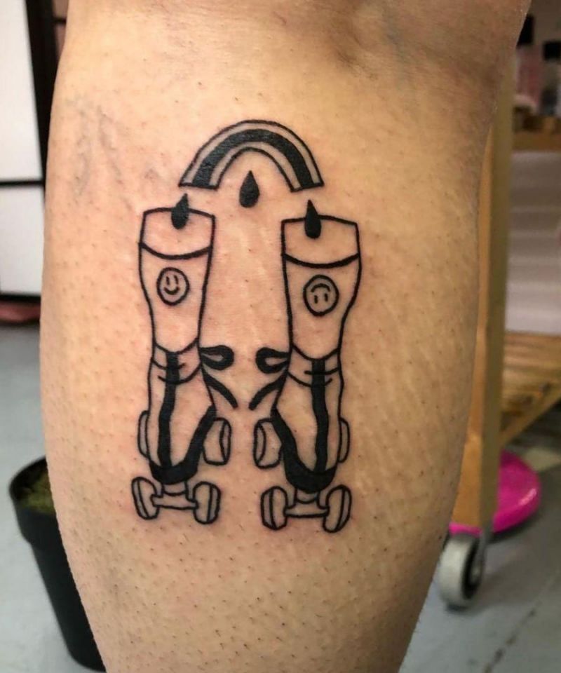 30 Unique Roller Skate Tattoos You Can Copy