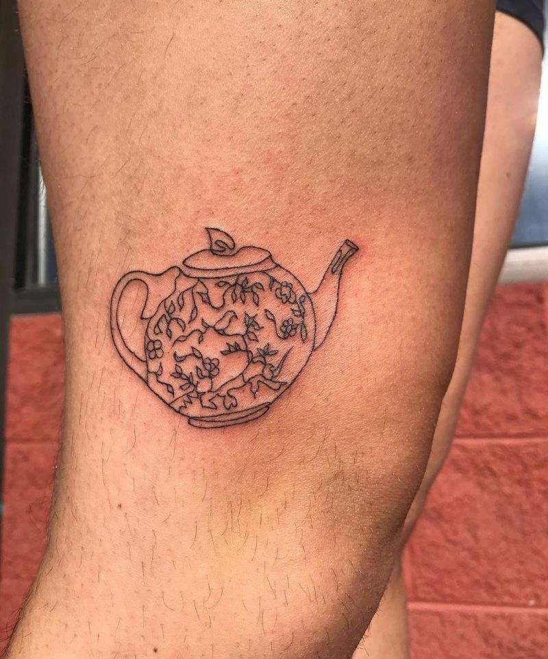 30 Pretty Teapot Tattoos For Your Inspiration