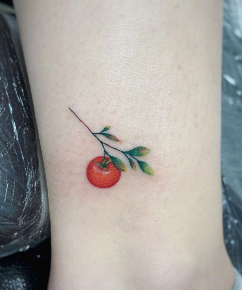 30 Pretty Tomato Tattoos to Inspire You