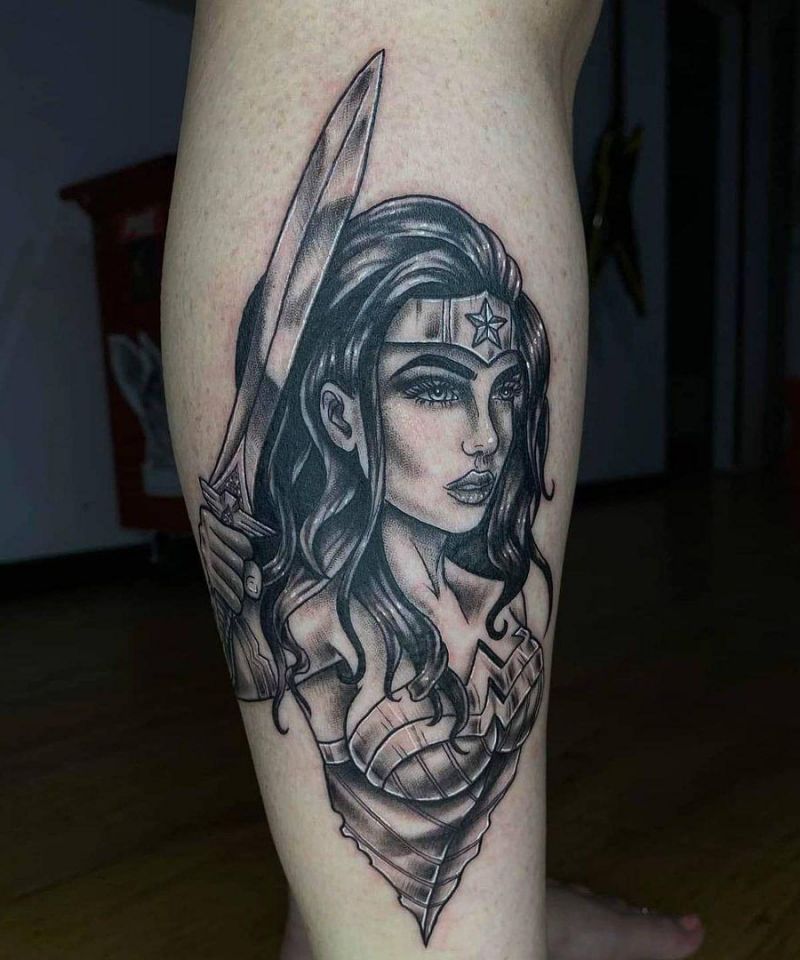 30 Pretty Wonder Woman Tattoos For Your Inspiration