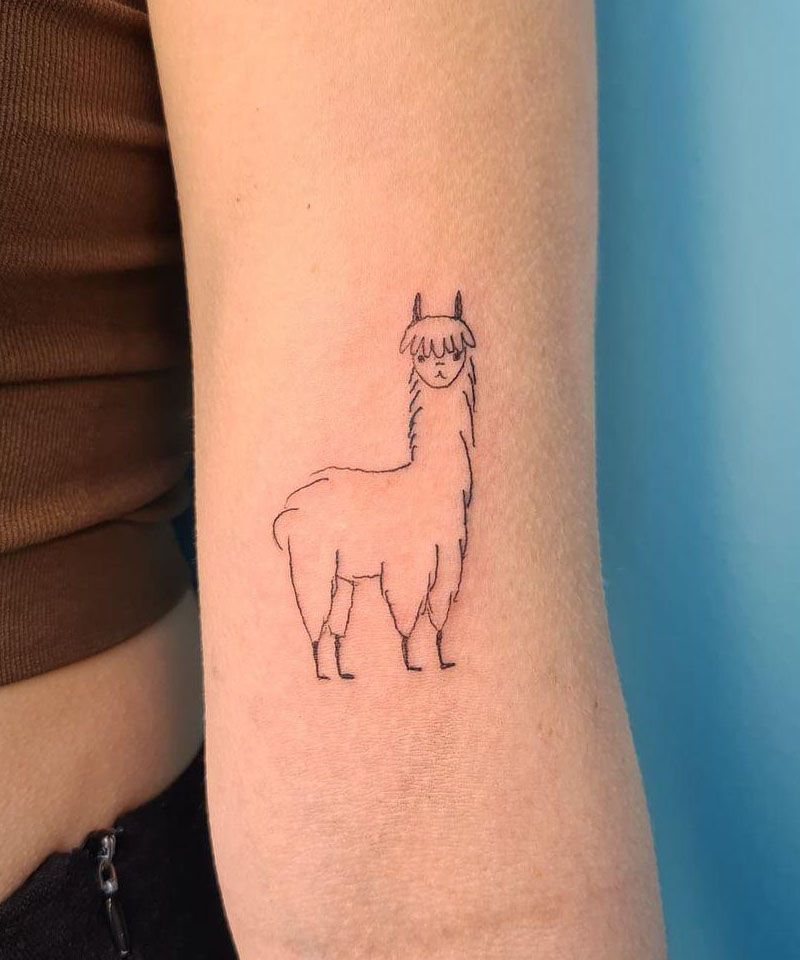 30 Cute Alpaca Tattoos You Must Try