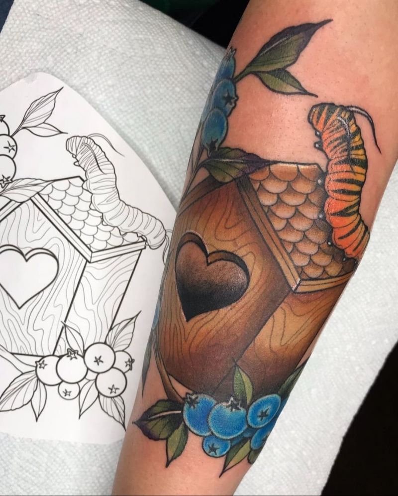 30 Unique Bird House Tattoos You Can Copy