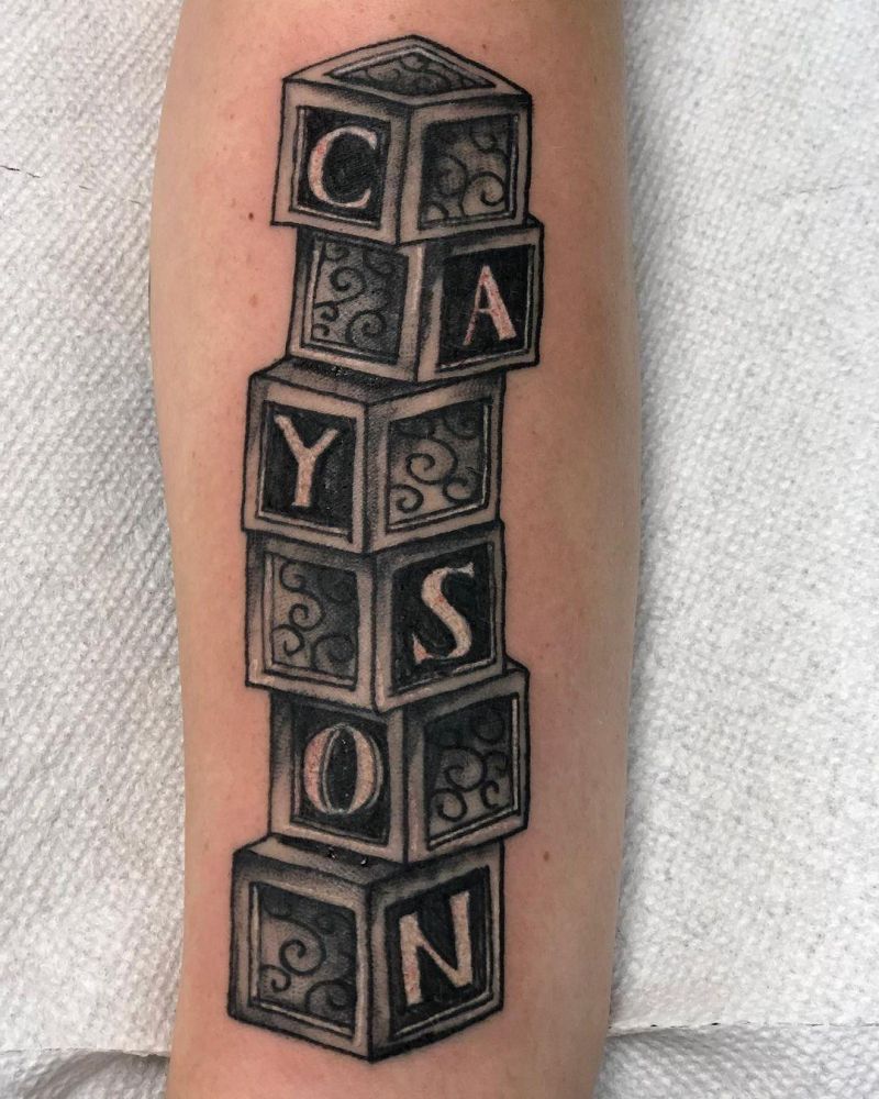 30 Unique Blocks Tattoos You Can Copy