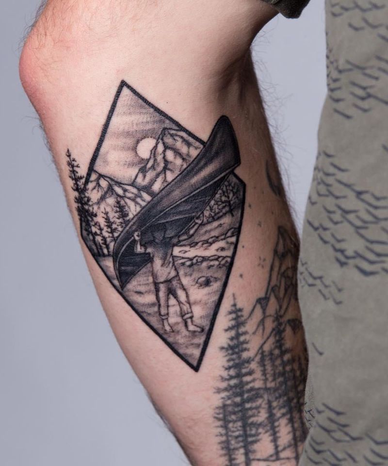 30 Unique Canoe Tattoos You Will Love