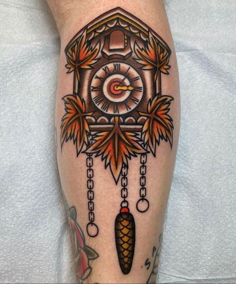 30 Pretty Cuckoo Clock Tattoos You Must Try