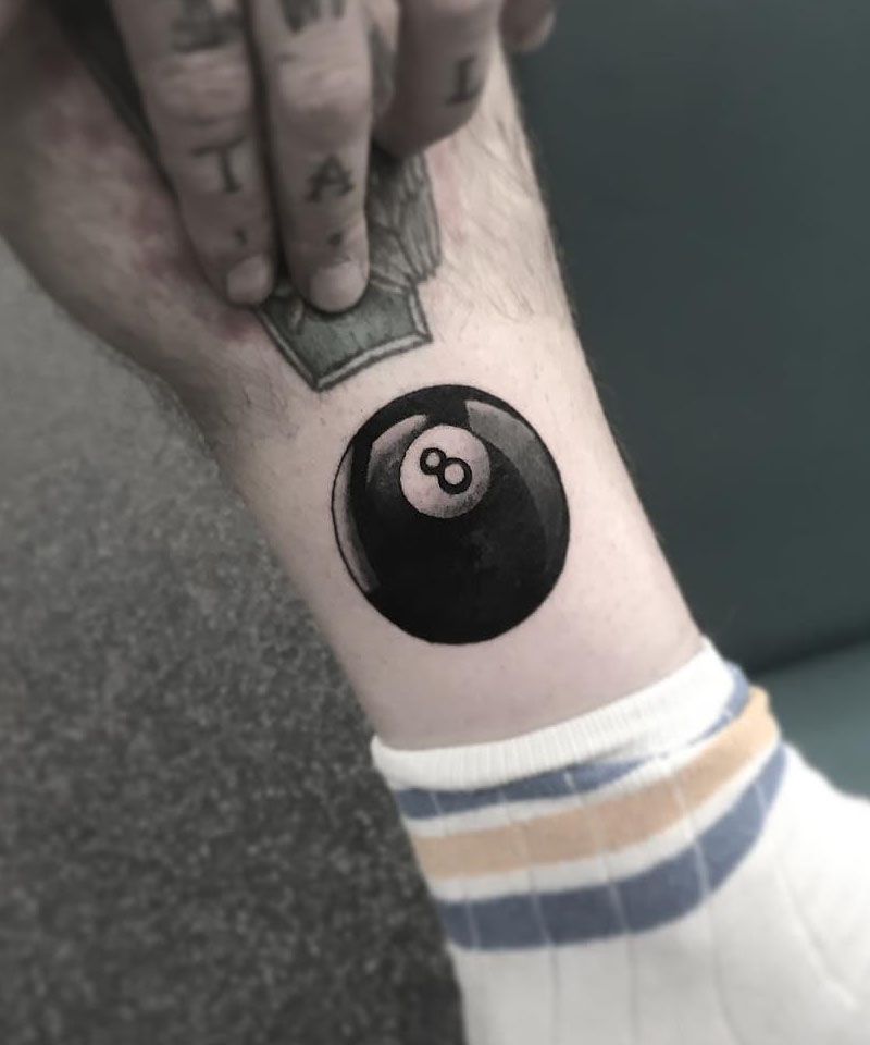 30 Pretty Eight Ball Tattoos You Must Try