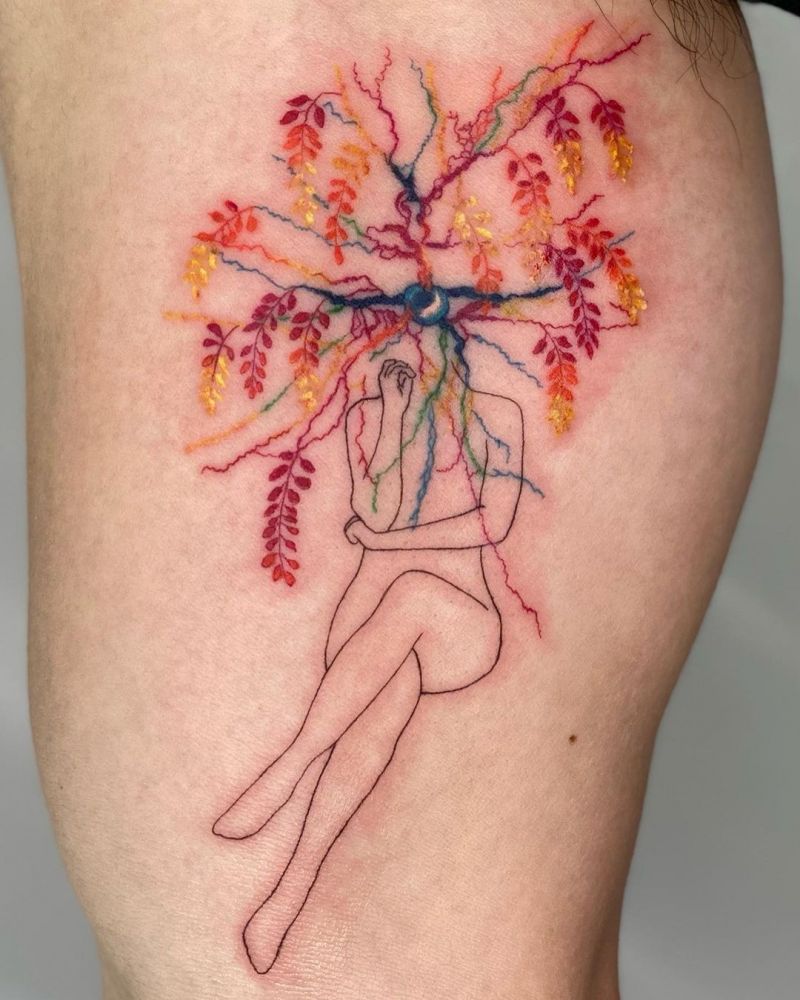 30 Unique Neuron Tattoos You Can Copy