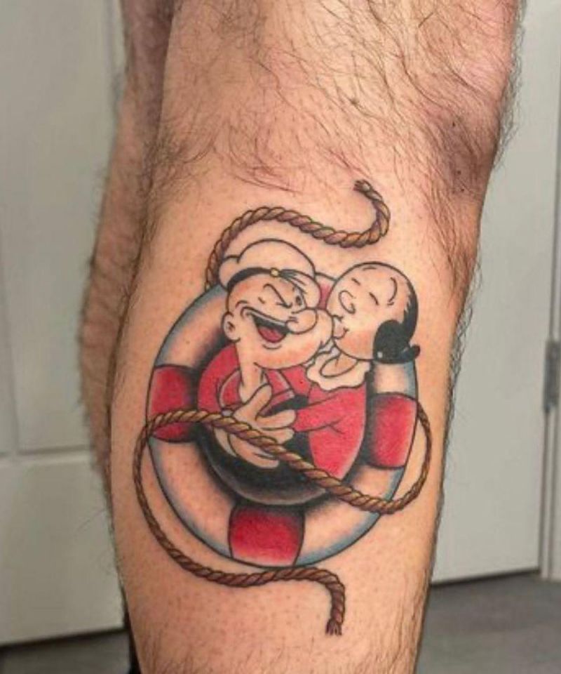 30 Unique Popeye Tattoos to Inspire You