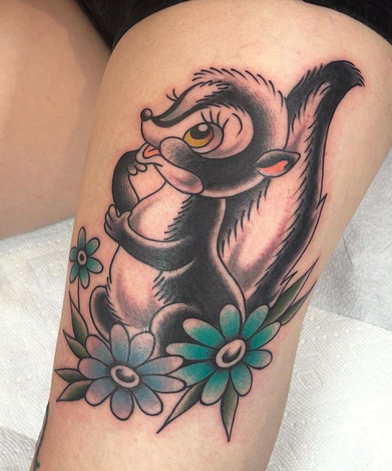 30 Cute Skunk Tattoos You Will Love