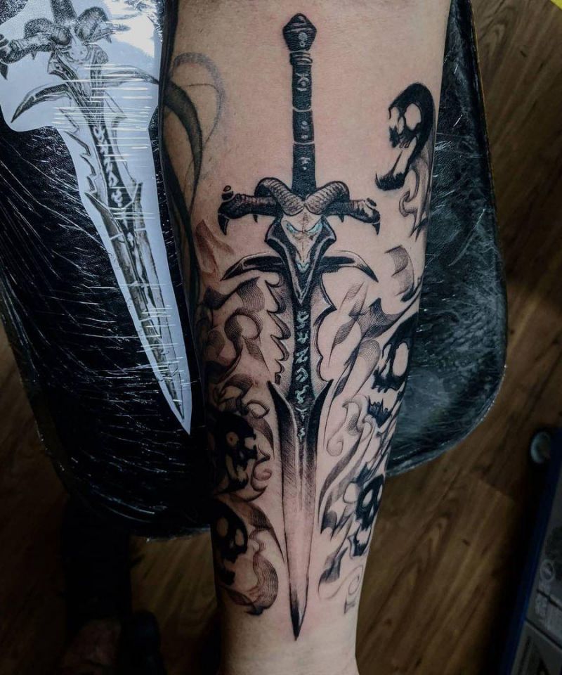 30 Pretty Frostmourne Tattoos to Inspire You