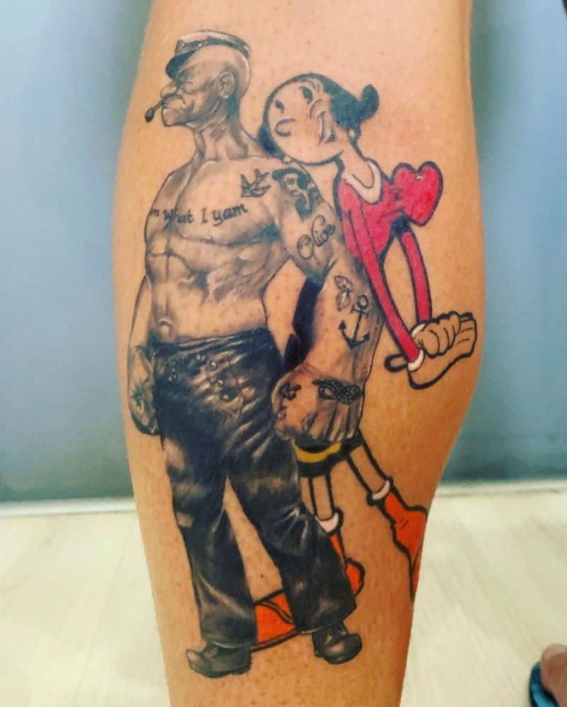 30 Unique Popeye Tattoos to Inspire You