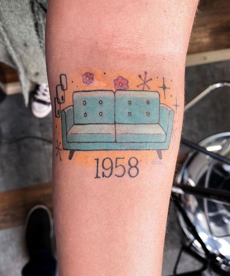 30 Unique Sofa Tattoos to Inspire You