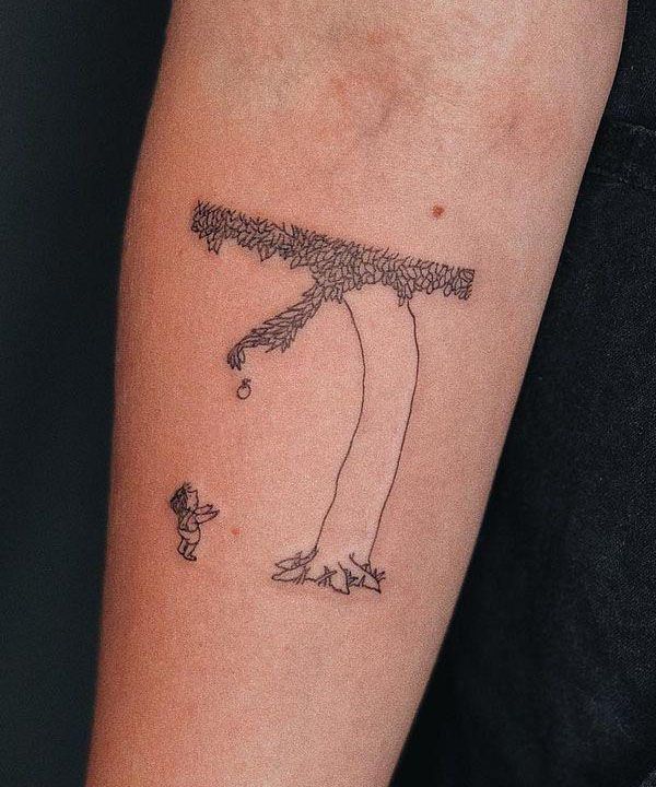 30 Unique The Giving Tree Tattoos to Inspire You