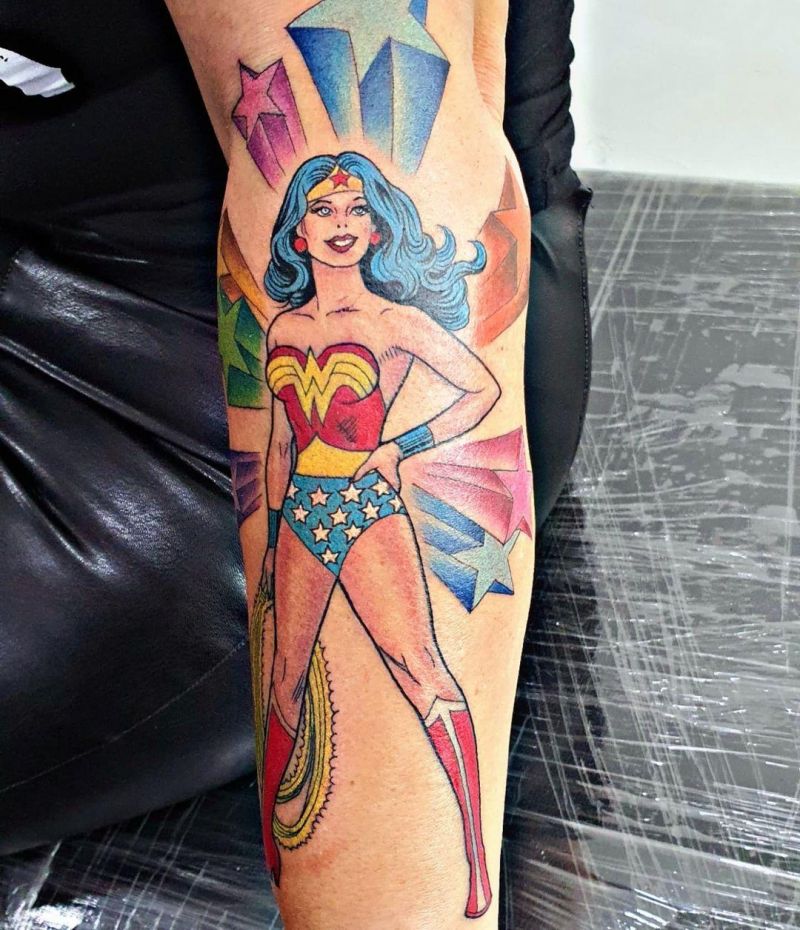 30 Pretty Wonder Woman Tattoos For Your Inspiration