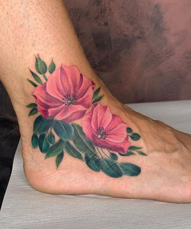 30 Pretty Cosmos Flower Tattoos For Your Inspiration