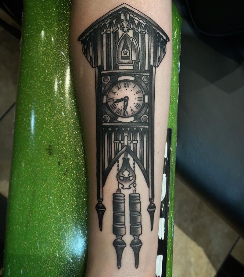 30 Pretty Cuckoo Clock Tattoos You Must Try