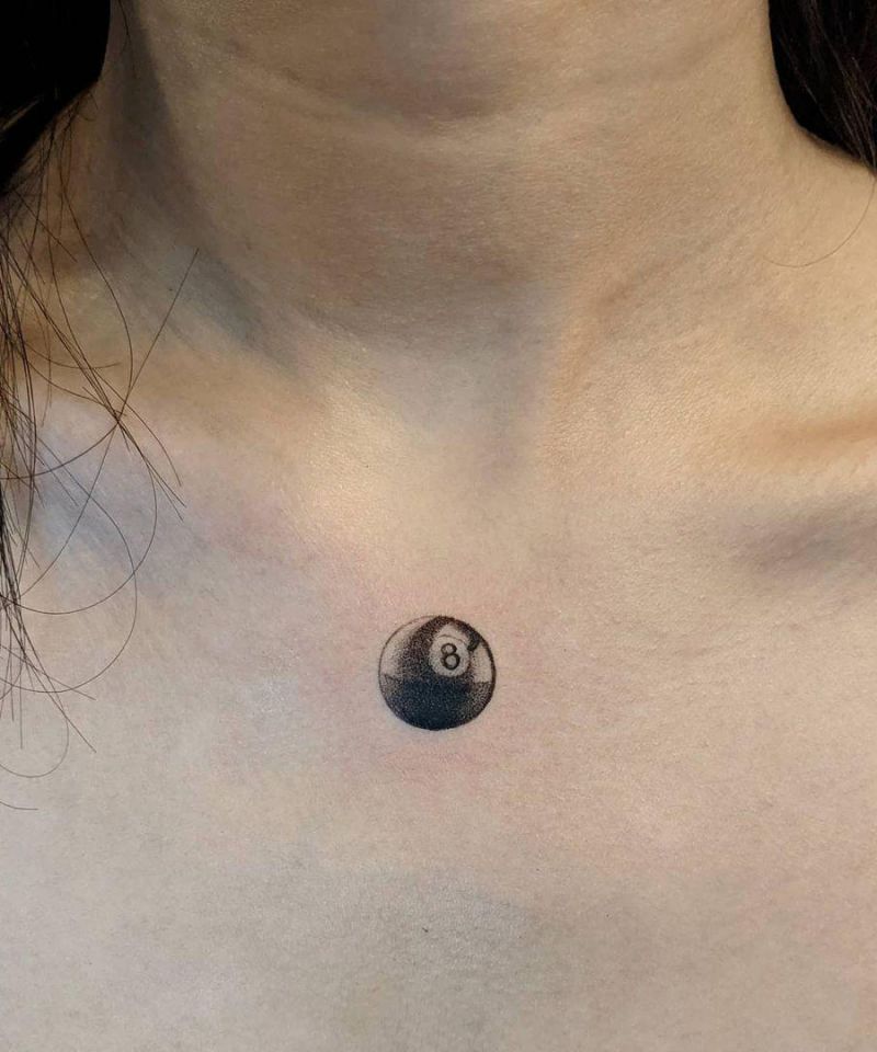 30 Pretty Eight Ball Tattoos You Must Try