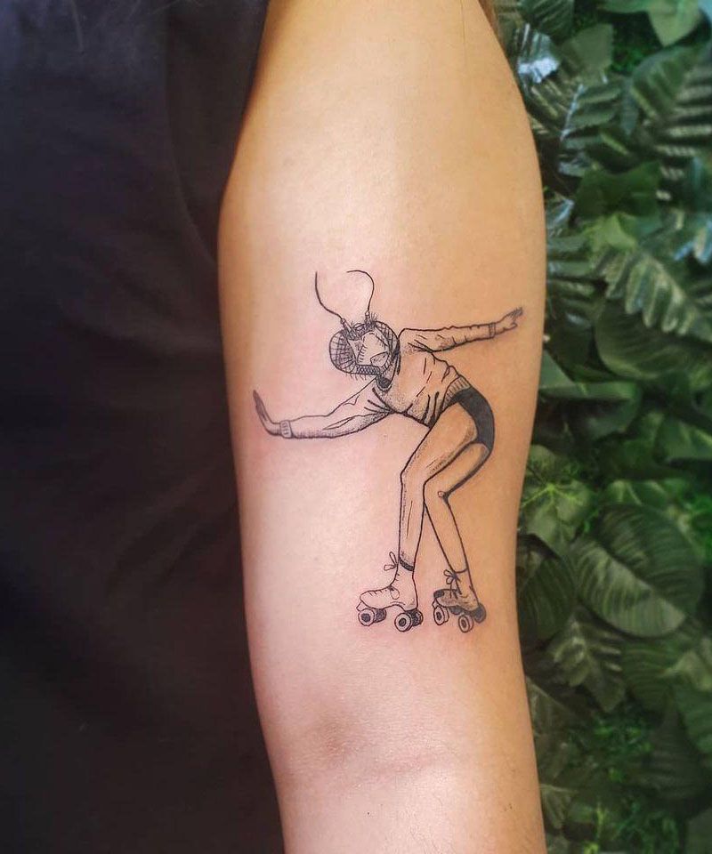 30 Unique Roller Skate Tattoos You Can Copy