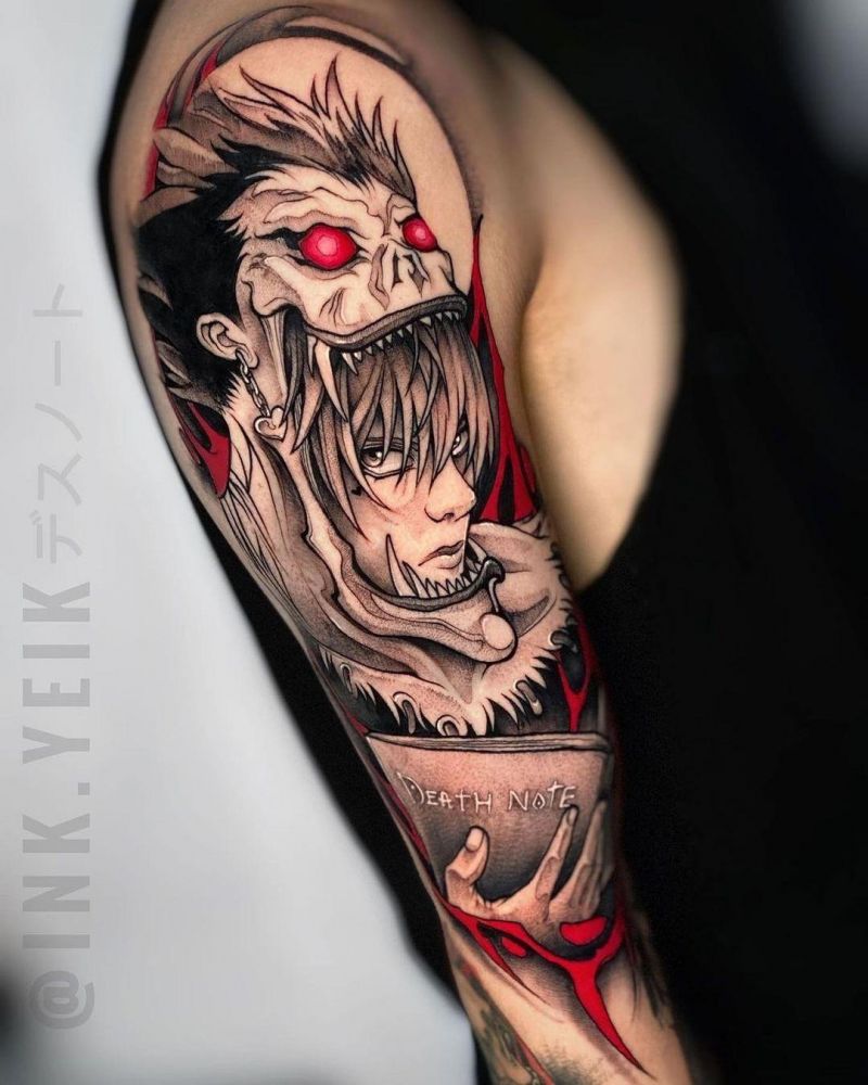 30 Unique Ryuk Tattoos to Inspire You